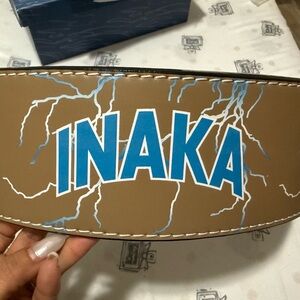 Inaka Power Tan and Blue Belt